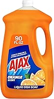 Ajax Ultra Triple Action Liquid Dish Soap Orange Scent, 90 fl oz - Cuts Grease, Sparkling Clean Dishes
