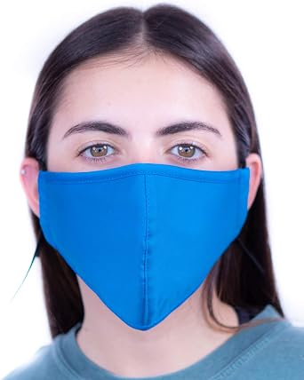 ComfyMax 3 Layer Fabric Facemask Water Repellent, Washable & Breathable Face Mask ROYAL