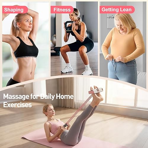 Miniatura 5 de Bandas de resistencia de pedal con asas, cuerda de tensión multifunción mejorada 2026, banda de resistencia elástica de 6 tubos para pedal de yoga,