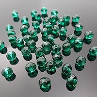 Vista 6 de UiMei Briolette de 0.236 in, 750 cuentas de cristal facetadas con forma de Rondelle, cuentas espaciadoras de cristal para pulseras, collares