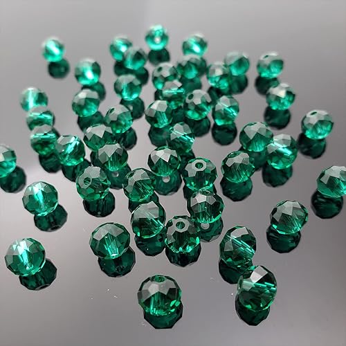 Miniatura 6 de Briolette de 0.236 in, 750 cuentas de cristal facetadas con forma de Rondelle, cuentas espaciadoras de cristal para pulseras, collares, decoración