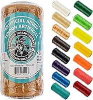 Vista 24 de Sinew 4oz 450ft Black 5ply 70lb Tendón Artificial de Prueba de 70lb para Cuentas, Costura de Cuero, Atrapasueños y Más