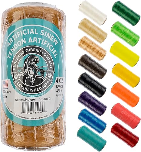 Hilo sinusoidal 4oz 137m (150yd) Natural 5 capas, prueba de 27kg Hecho en EE. UU., Hilo sinusoidal artificial