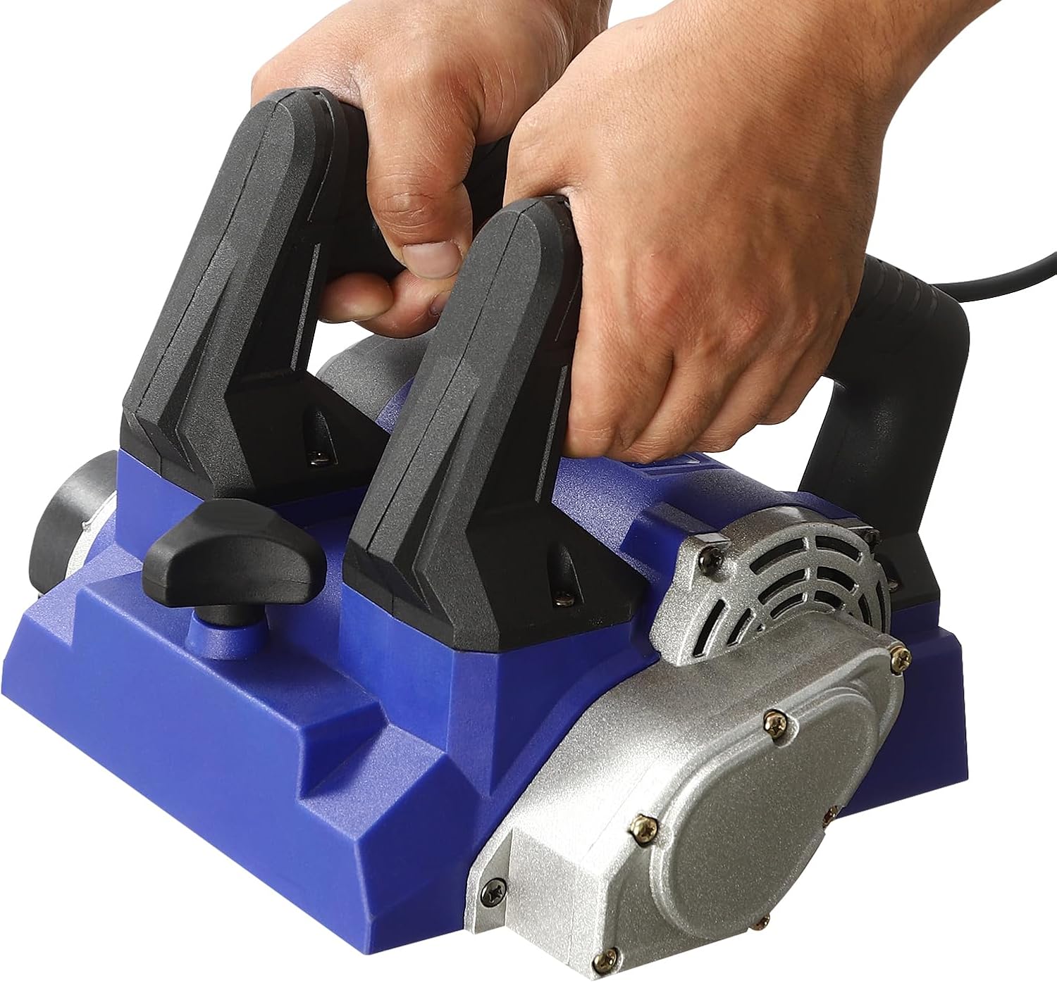 110V Electric Wall Planer, 1300W Handheld Power Planer Shovel Wall Machine for Drywall and Plaster (BLUE)