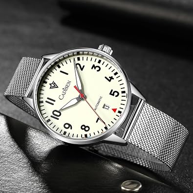 CADISEN Automatic Mechanical Watch Watches for Men Waterproof Sapphire Noctilucent Noctilucent Leisure Wristwatch