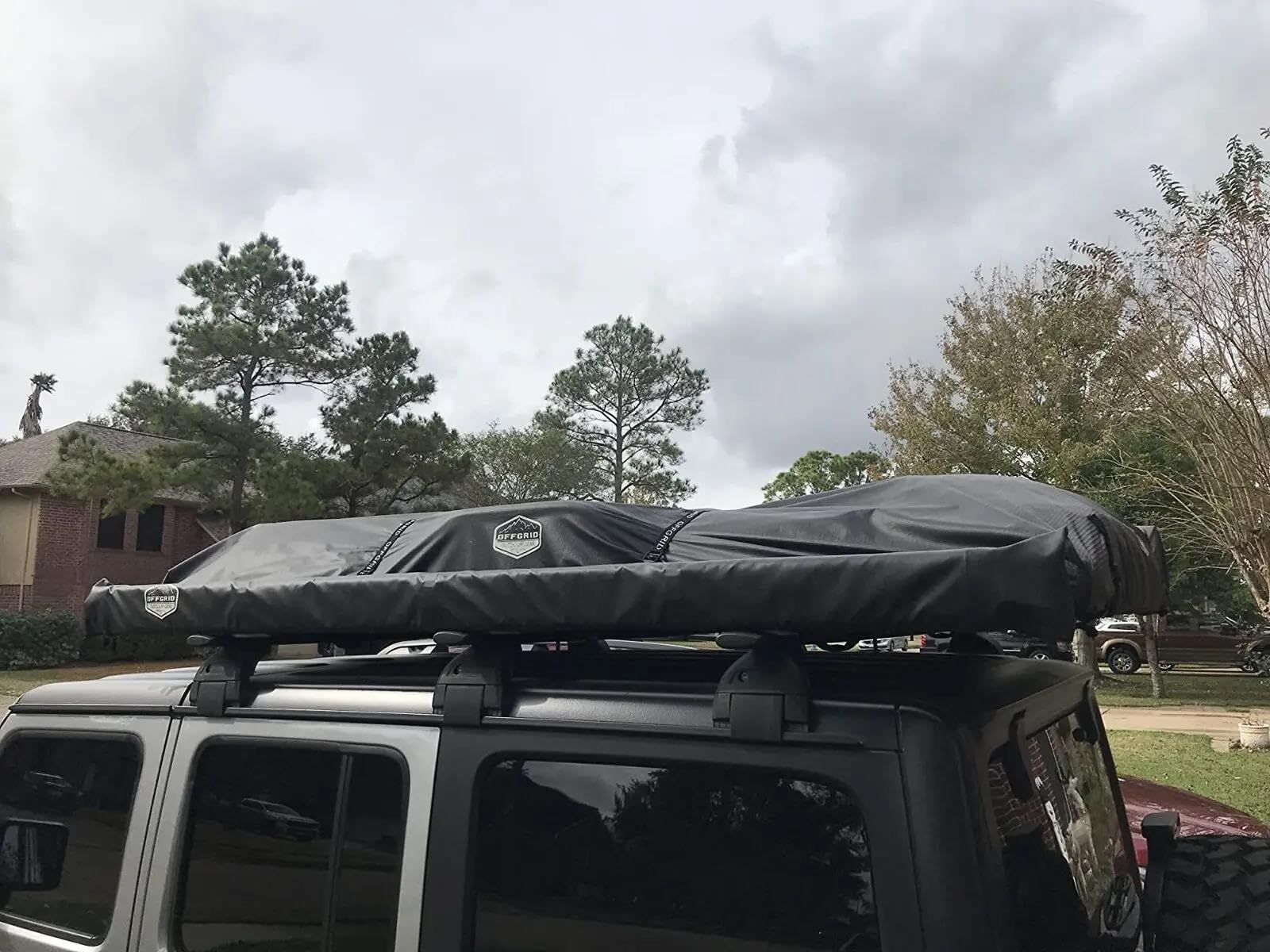 Cofre Techo Barras Transversales para Portaequipajes De Techo 3 Piezas para Jeep para Wrangler JK JL 2007-2025 con Cerradura Antirrobo Bolsa Coche