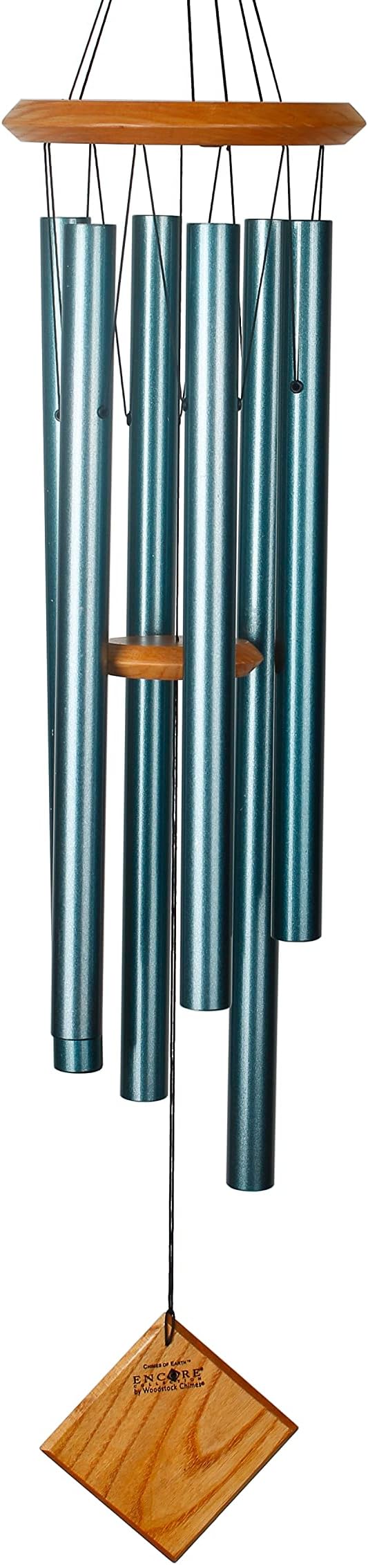 Woodstock DCV37Encore Collection Verdigris Chimes of Earth Windchime,Green,37 in.