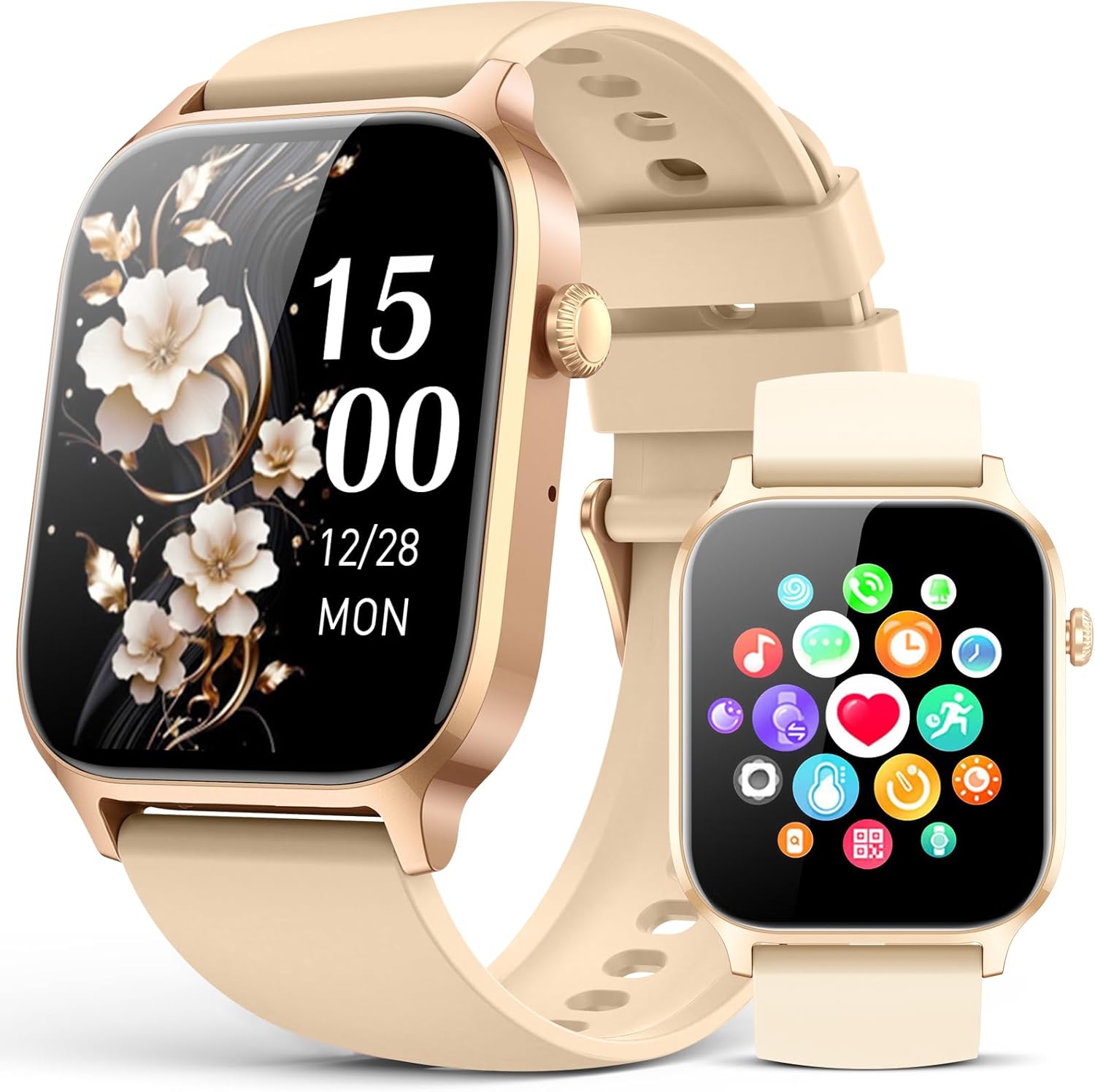 Smart Watches for Women Men, Fitness Tracker Watch with 110 Sports Modes, Step Counter/Sleep Monitor/Pedometer, IP68 Waterproof, Bluetooth Call & Music Control Smartwatch for iPhone/Android,Pueple