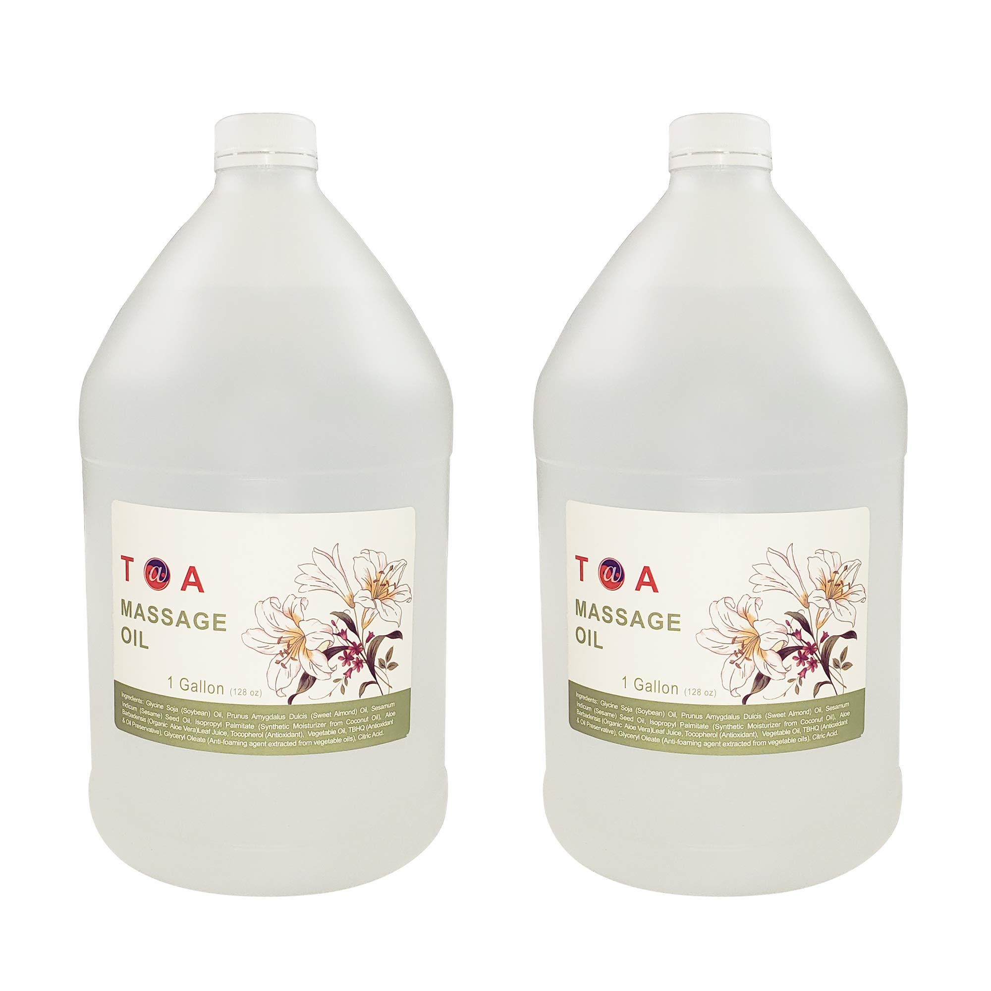 TOAMineral Oil Body Spa Massage for Therapists Unscented Gallon Bottle (2 GLLONS)
