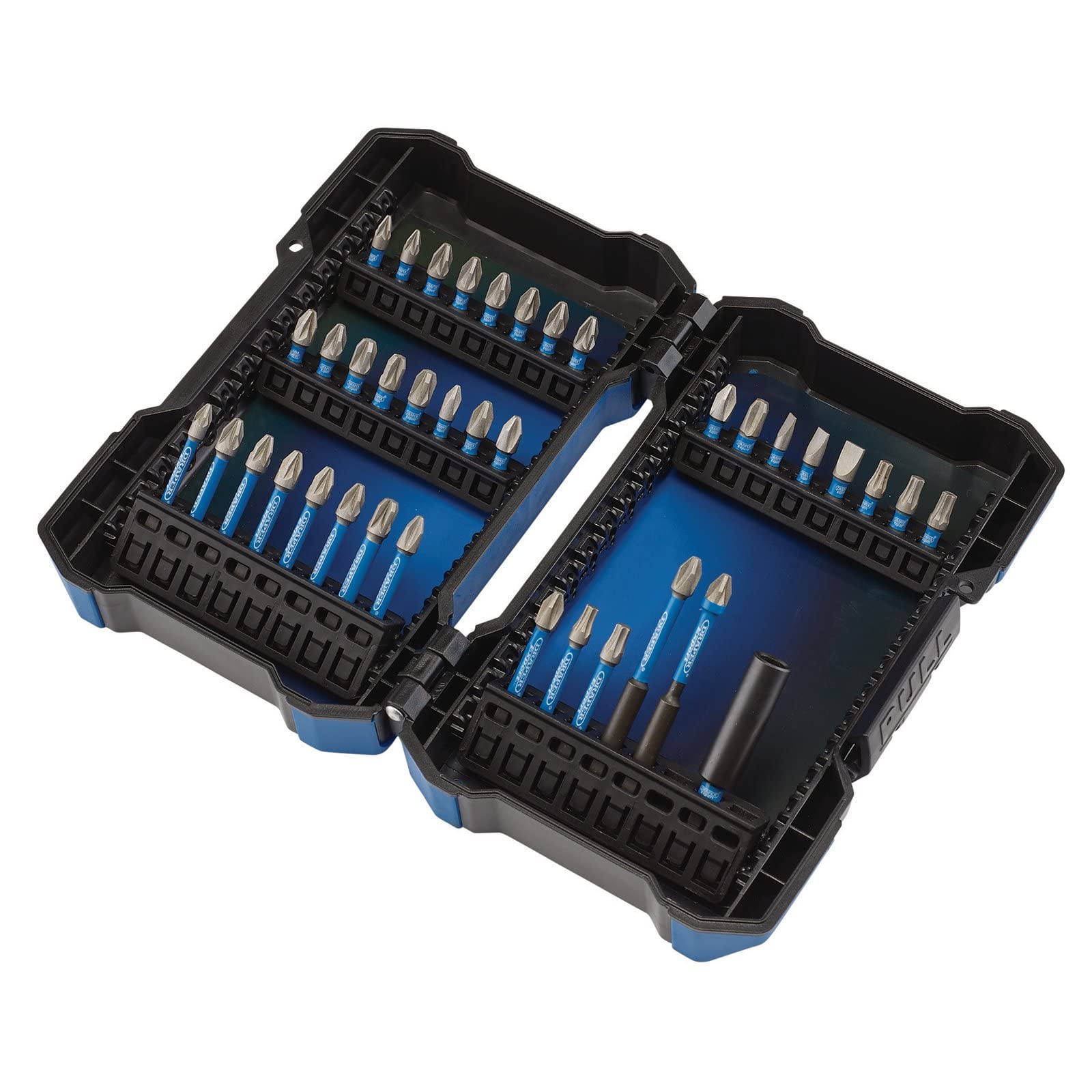 Draper 04929 Impact Rated Screwdriver Bit Set (38 Piece), Blue and Black