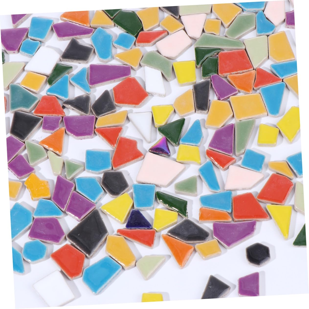 Fragmentos de Mosaico de Cristal DIY Irregulares 500g para Manualidades