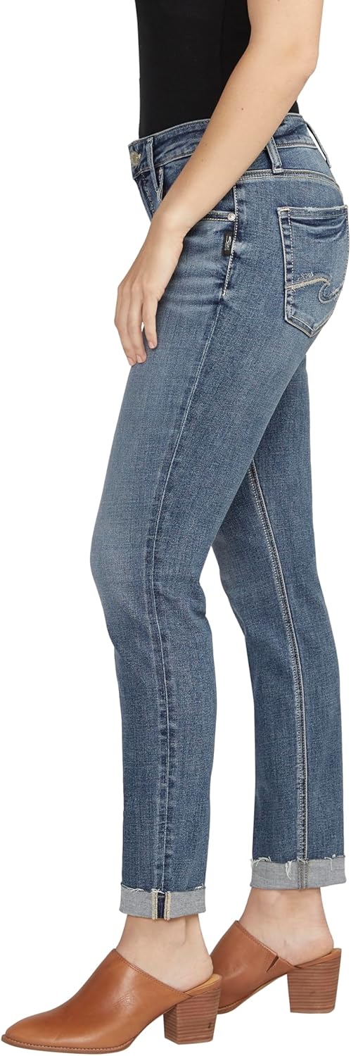 Silver Jeans-Womens Sam Relaxed Boyfriend Fit Jean