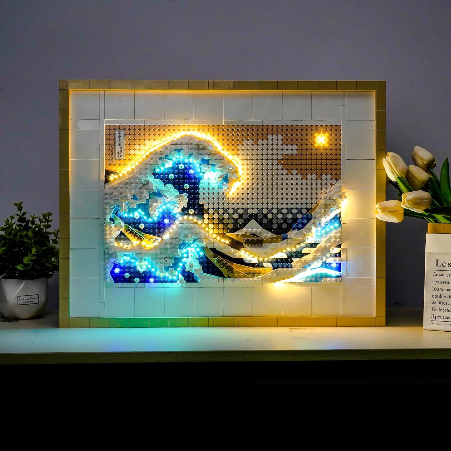 LED Lighting Compatible with Lego Hokusai The Great Wave 31208, Light Kit Compatible with Lego Art 31208, NOT Included The Model Set - JUST Lights