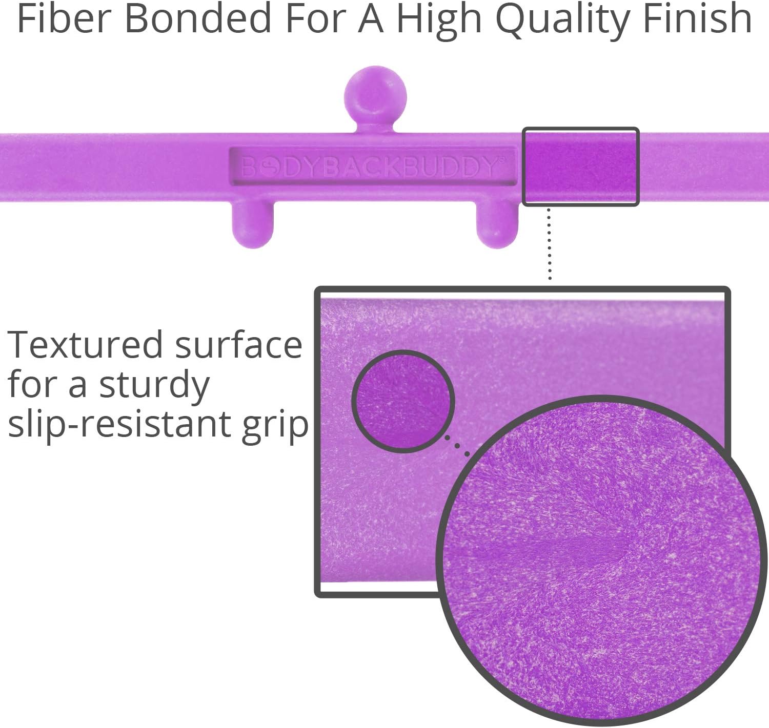 Body Back Buddy Elite (Upgraded 2021 Version) - Trigger Point Massage Tool, Neck and Back Massager Handheld, Manual Self Massager, Massage Cane, Muscle Knot Remover with Instructions (Purple)