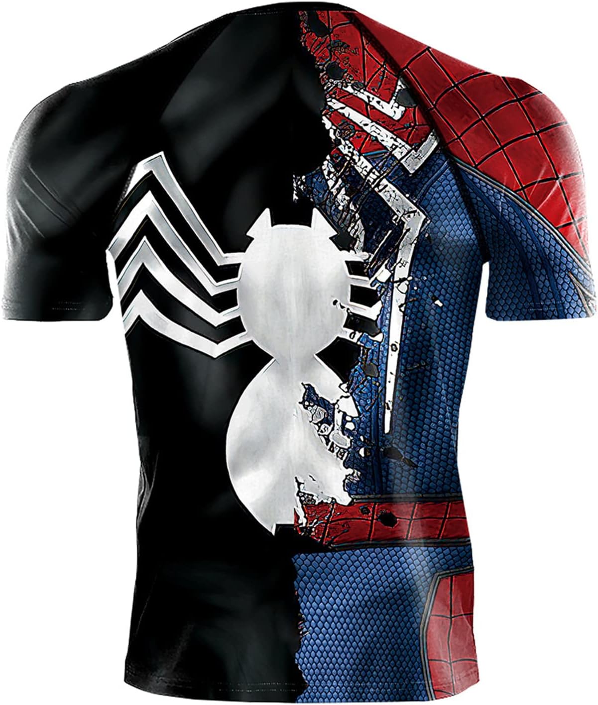 Men's Compression Shirt, Soft Short Sleeve 3D Print Fitness Sports Shirt Gym T-Shirt - Image 2