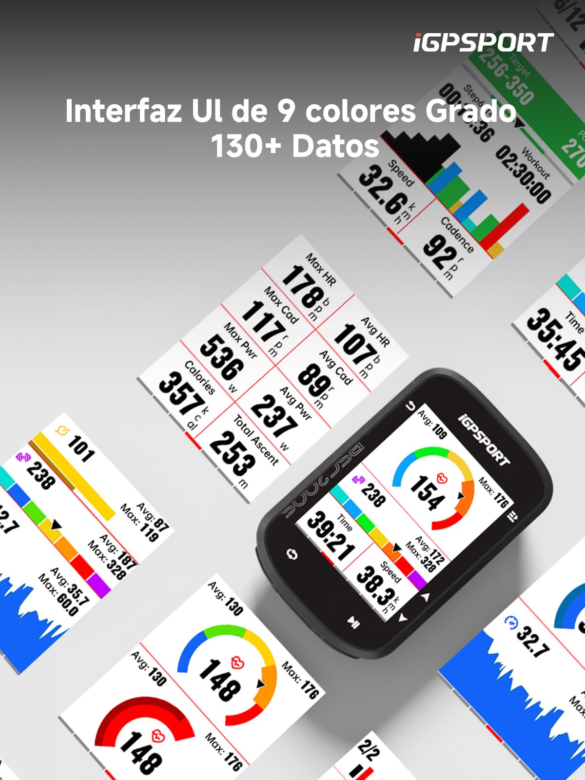 iGPSPORT BSC200S GPS Ciclocomputador, Navegación, Monitorización de Movimiento, Reanudación de Ruta, Impermeable IPX7