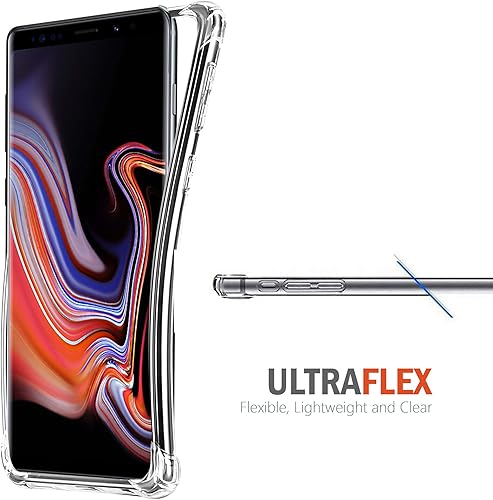 Miniatura 4 de Funda protectora compatible con Samsung Galaxy Note 9, claridad máxima, delgada, transparente, de poliuretano termoplástico (leopardo)