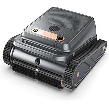 Cordless Robotic Pool Cleaner for Walls &amp; Waterline, Automatically Climbs &amp; Cleans, No Hand-Scrubbing, Auto-Docking, 150min Runtime Pool Vacuum Robot for Inground Pools up to 2600 Sq.ft
