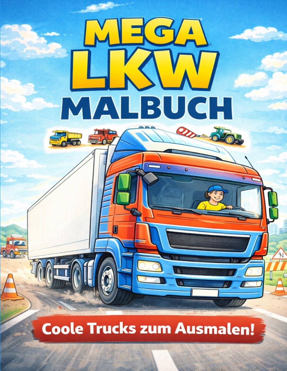 Mein LKW Malbuch: Coole Trucks zum Ausmalen!