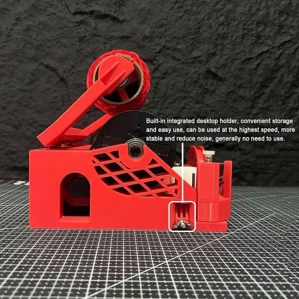 Bobinadora automática de cono de hilo con spinner eléctrico, calculadora de longitud y pantalla de 6 dígitos, función de pausa automática para coser y tejer ganchillo