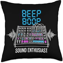 Beep Boop Sound Enthusiast Audio Engineer Throw Pillow