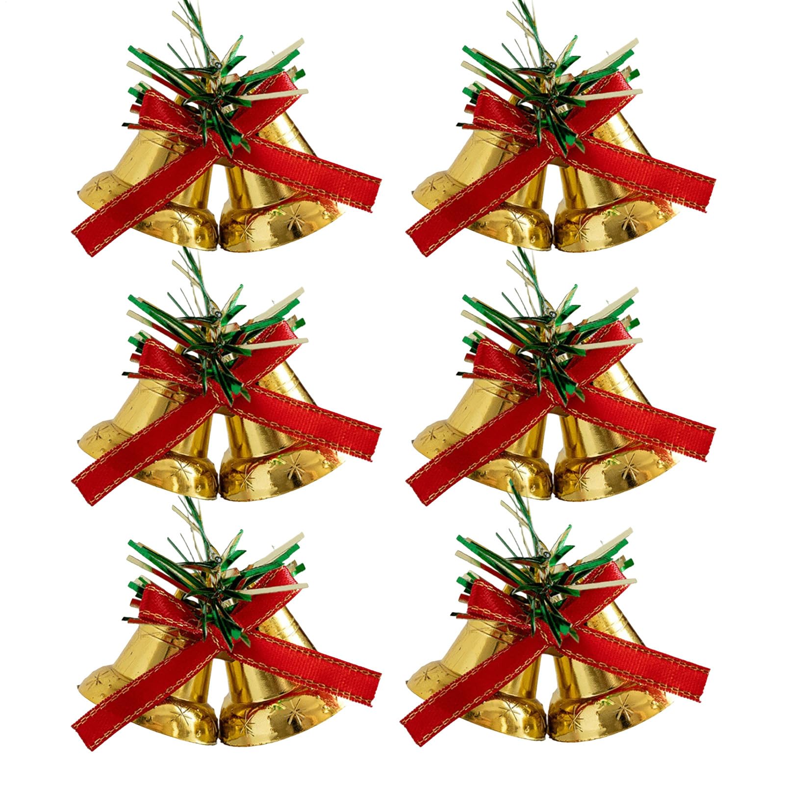 Campane Per Albero Di Natale In Oro Ornamenti Ghirlande Stagionali Metallo