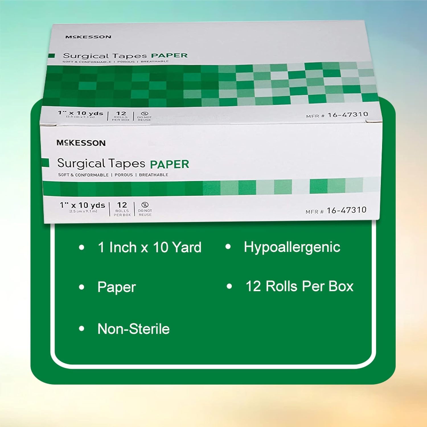 McKesson Medical Tape 2" x 10 yds. 16-47320, 1 Box, 6 Rolls/Box : Health & Household