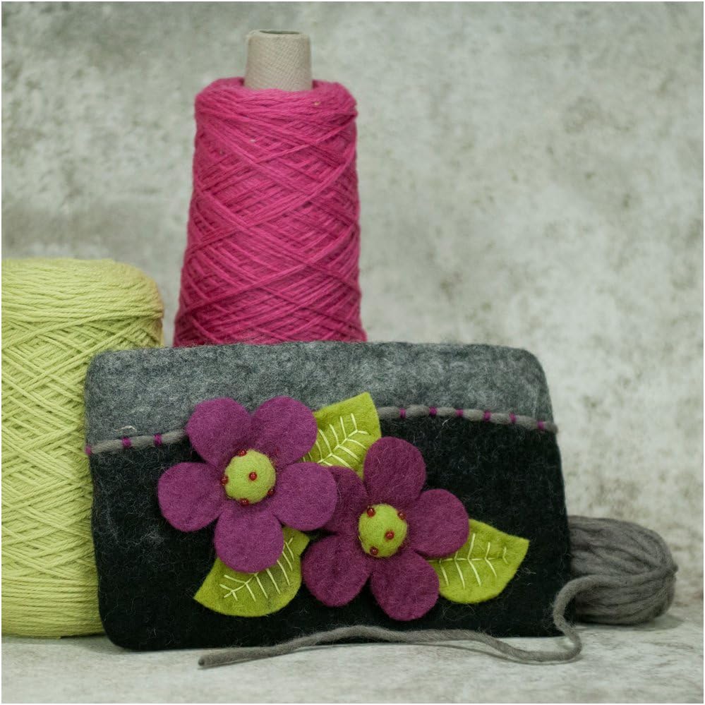 Dimensions Die Cut Felt Flower Assortment Needle Felting Craft Embellishments, 30 pcs