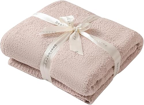 bearberry - Manta de forro polar súper suave y esponjosa, mantas de cama ligeras y acogedoras para sofá, cama y sofá cama, para todas las estaciones