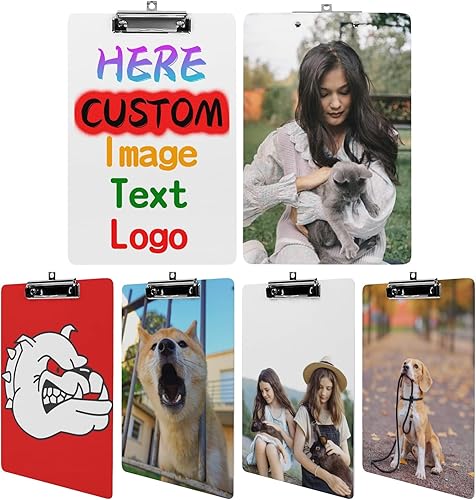 ZXGIFYNLFD Portapapeles personalizados personalizados para añadir su diseñoimagentextologotipo, portapapeles de enfermería adecuado para escuelas,