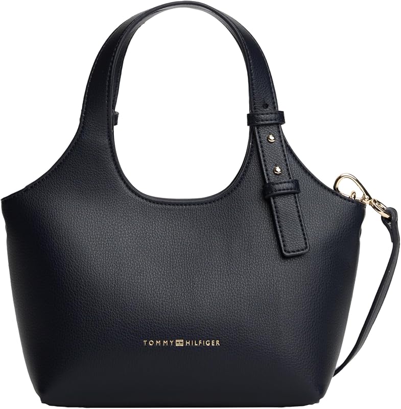 Tommy Hilfiger Women's Logo Mini Tote Bag With Removable Crossbody Strap