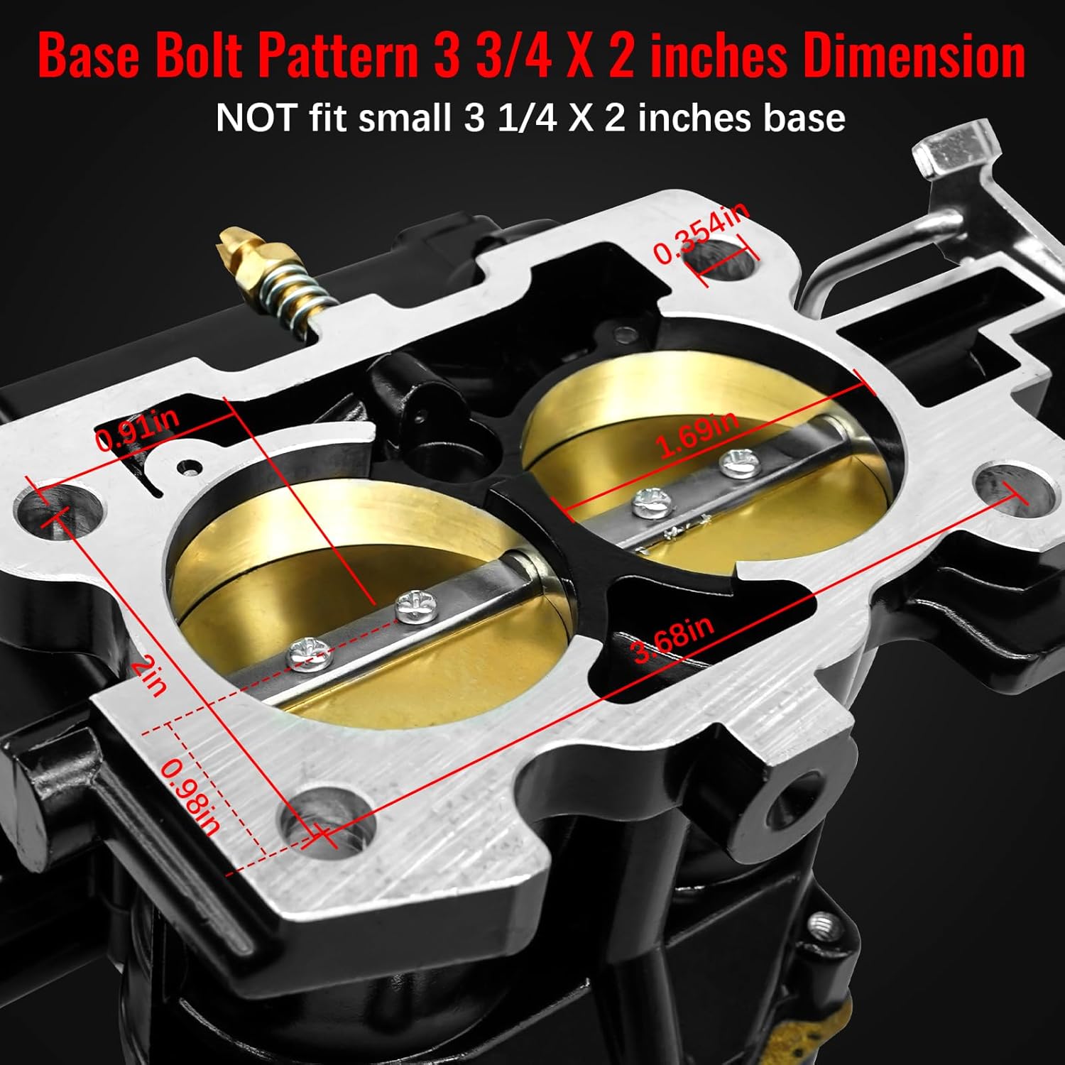 8M0045397 Marine Carburetor for Mercruiser 3.0 Carburetor Mercarb 2 Barrel 3.0 Engine Carb, for Mercury 2.5 3.0L 3310864940A01, for Rochester Marine Carb 3310-864940a01 Black Electric Choke