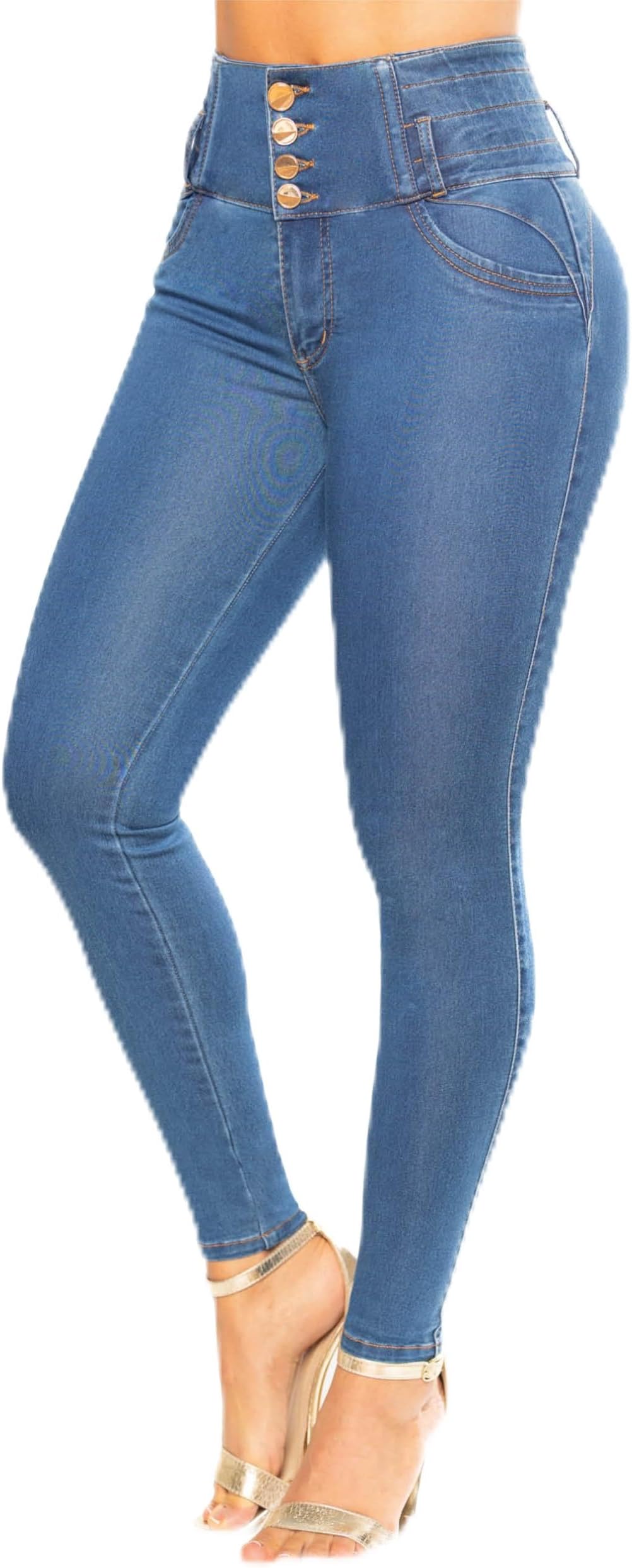 Colombian Push Up Jeans for Women – High-Waisted, Butt Lifting, Tummy Control – Pantalones Colombianos Levanta Cola
