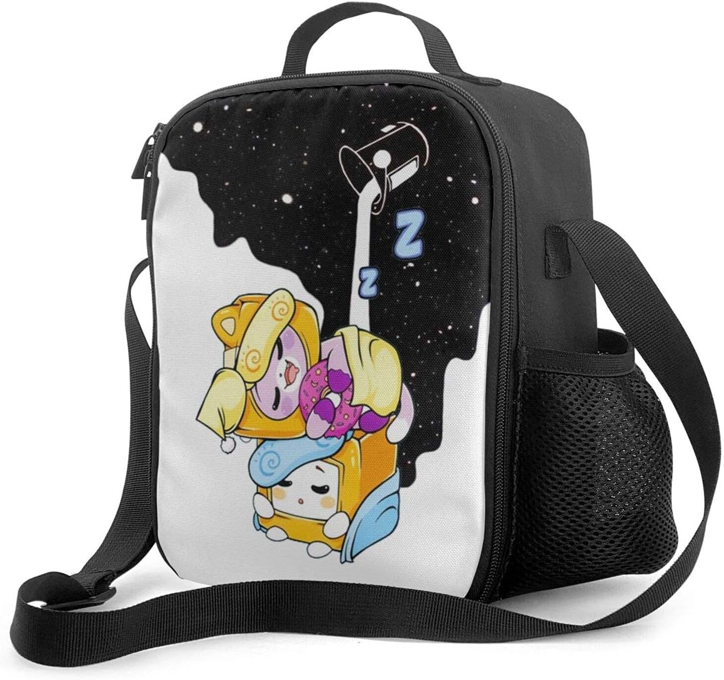 QQIAEJIA Lankybox Lunch Box Insulated Lunch Bags Detachable Handle