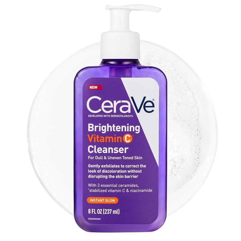 Limpador facial CeraVe com vitamina C e niacinamida, 240 mL