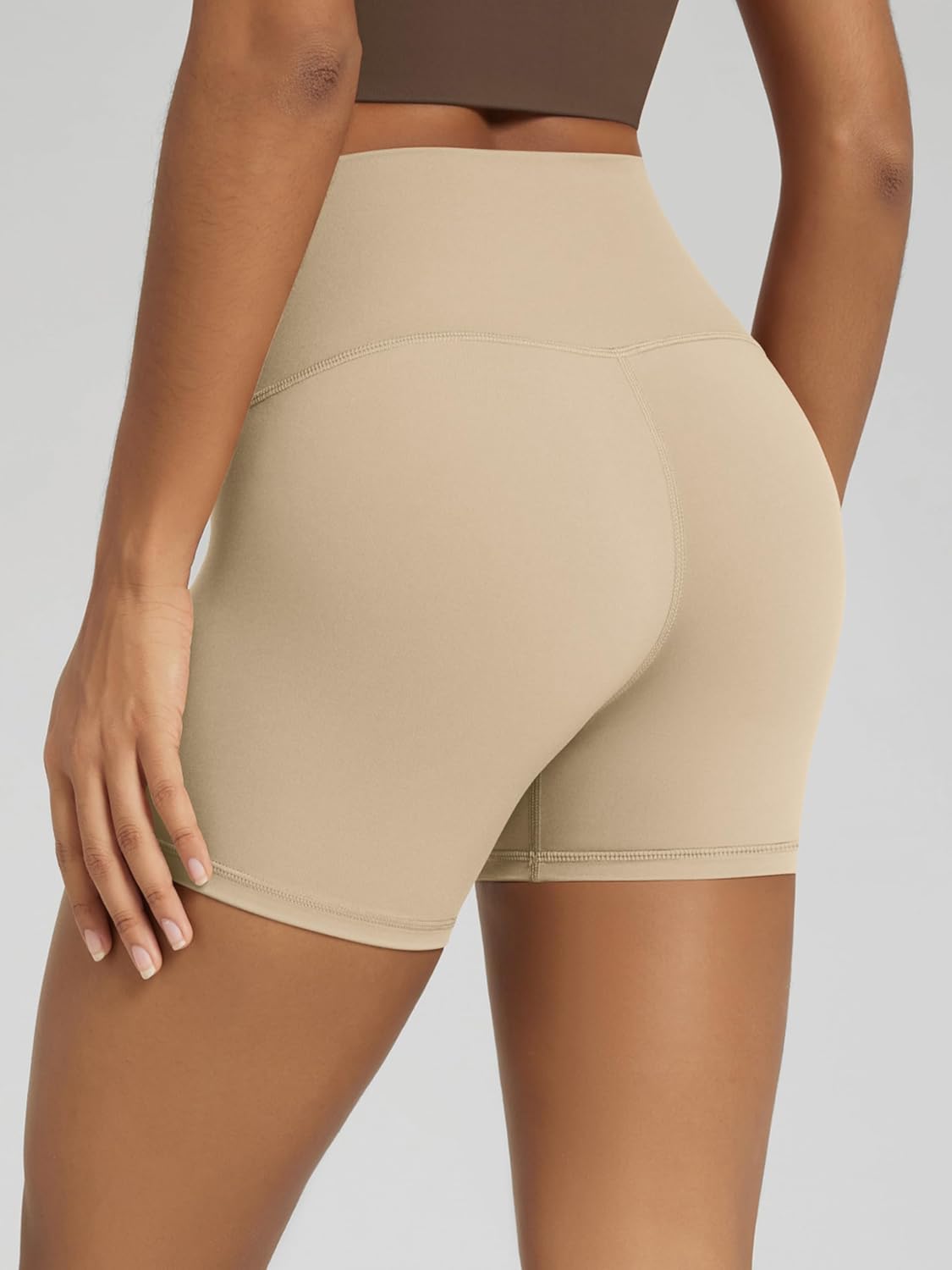 ODODOS Tummy Control Compression Shorts for Women, 4" / 6" / 8" / 10" High Waist Workout Biker Shorts with Inner Pocket - Image 2