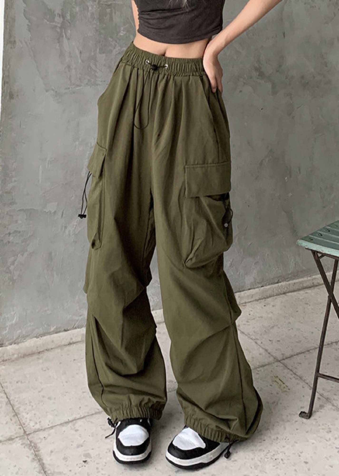 Pantaloni da jogging da donna Baggy cargo da donna Streetwear gothic abbigliamento donna
