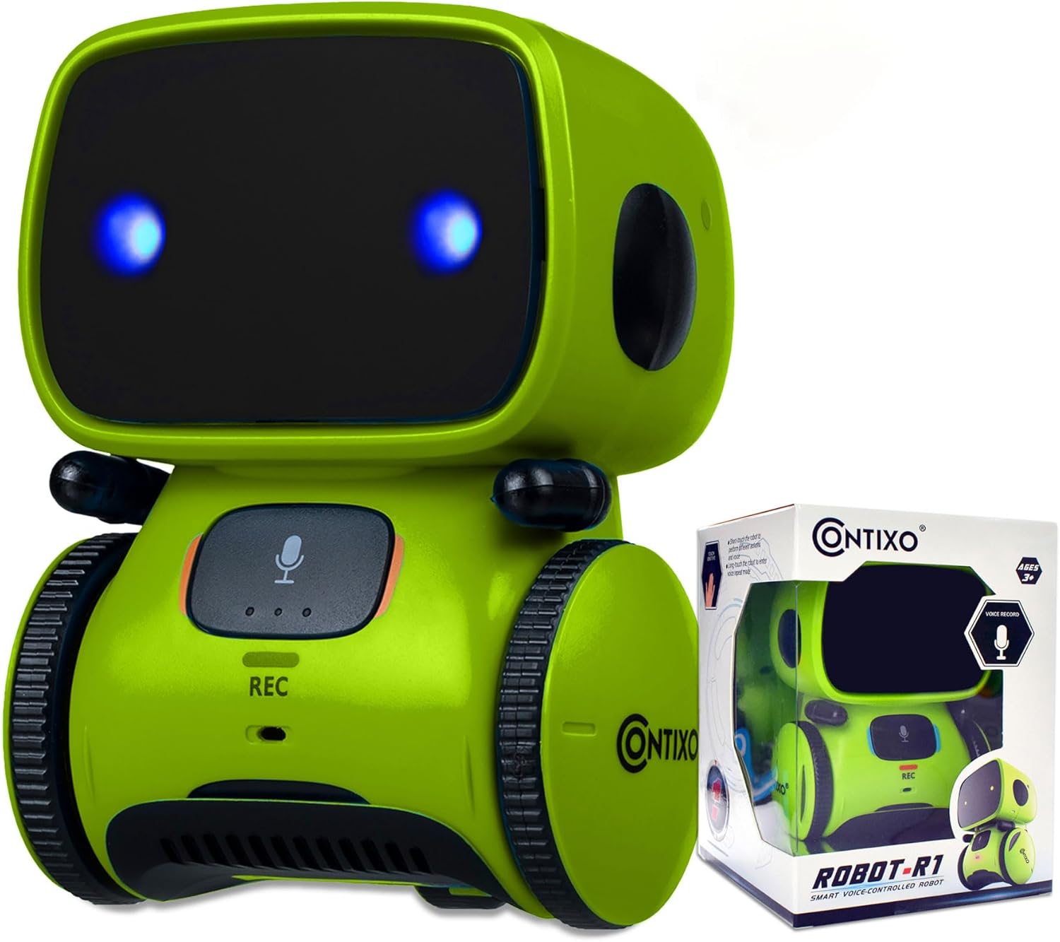 Contixo R1 Kids Robot Toy, Mini Electronic Robot with Lights, Music, Dancing, Touch Sensor, Educational Toy for Boys Girls Ages 3-8
