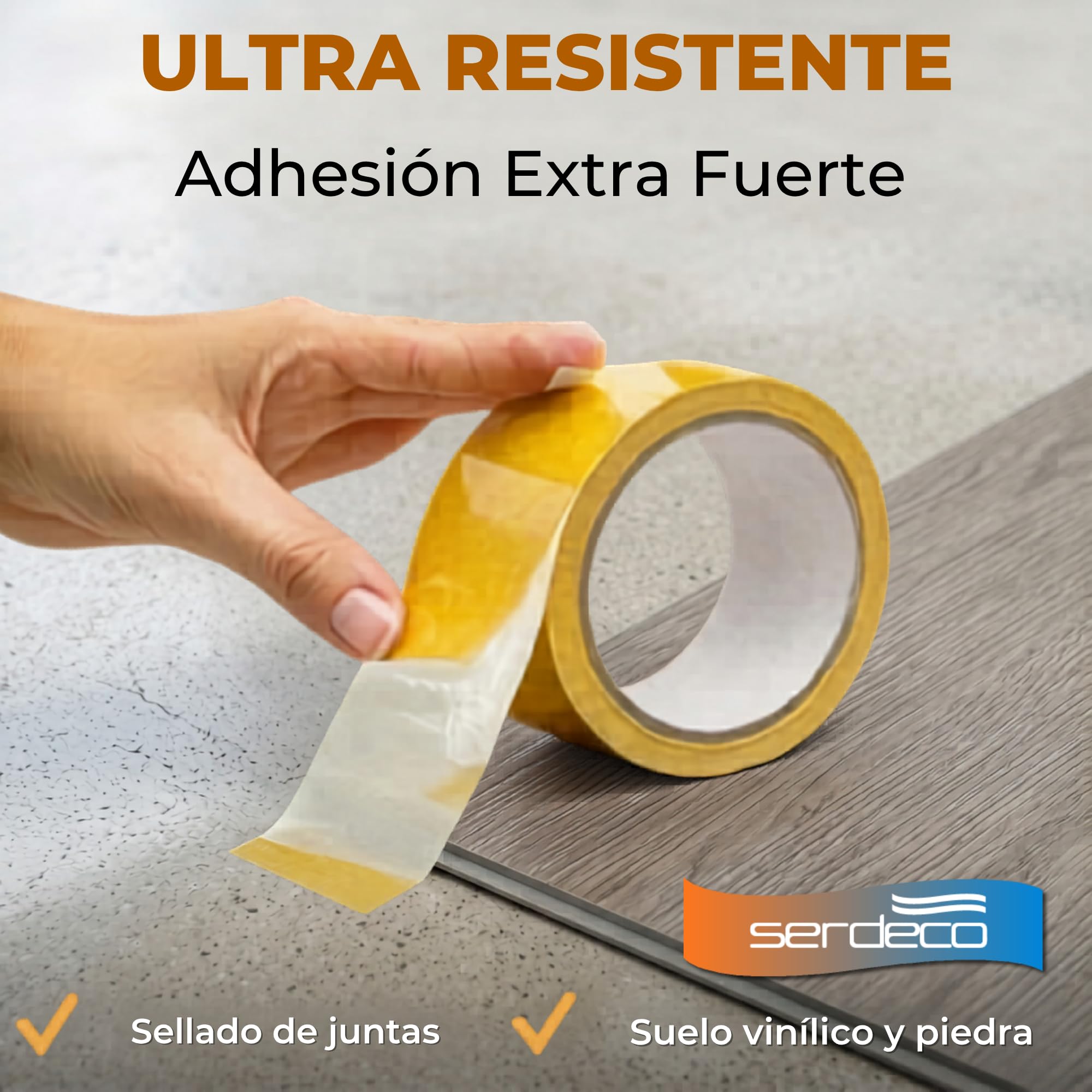 Cinta Doble Cara Extrafuerte 50 mm x 25 Mt.12 Rollos