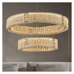 Luxury Chandelier Modern Crystal Pendant Lighting Fixture Compatible with Home Decoration Bedroom Dining Living Room Led Chandeliers