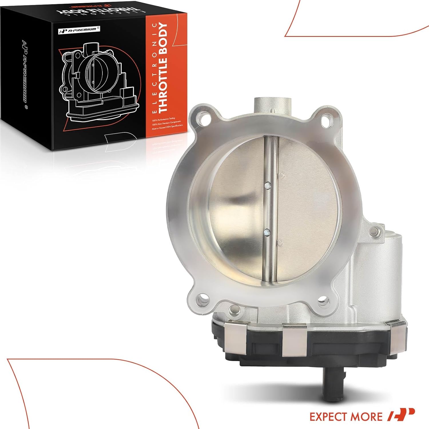 A-Premium Electronic Throttle Body Assembly Compatible with Chevrolet Silverado 1500, Tahoe, Suburban & GMC Sierra 1500, Sierra 2500 HD, Sierra 3500 HD, Yukon, Yukon XL & Cadillac Escalade, 6.2L 6.6L