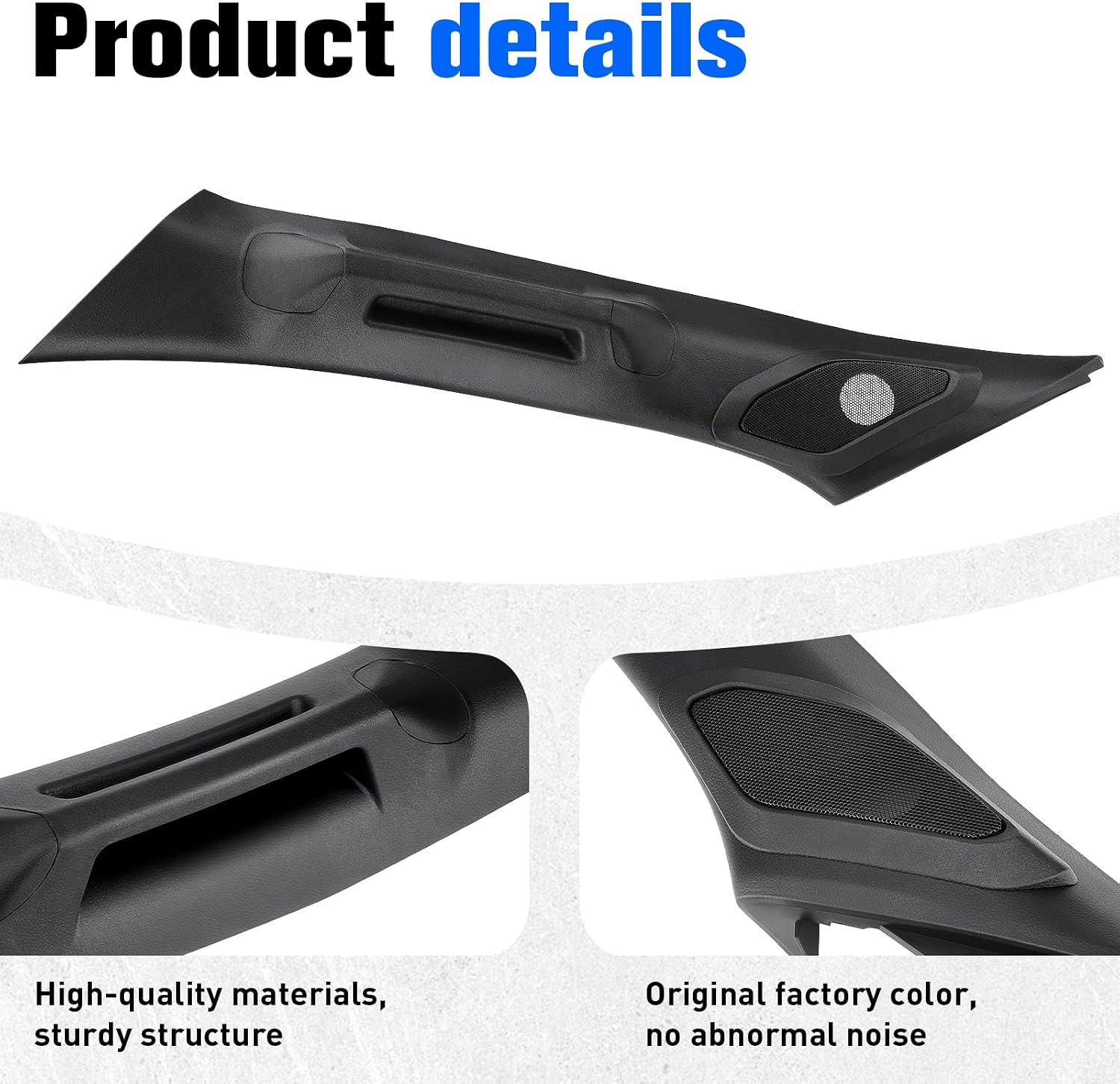 LOCOPOW Driver Side A-Pillar Grab Handle for Toyota Tacoma 4th Gen 2024-2026, OEM-Style Texture, No Creaking, Interior Assist Handle Replacement Black