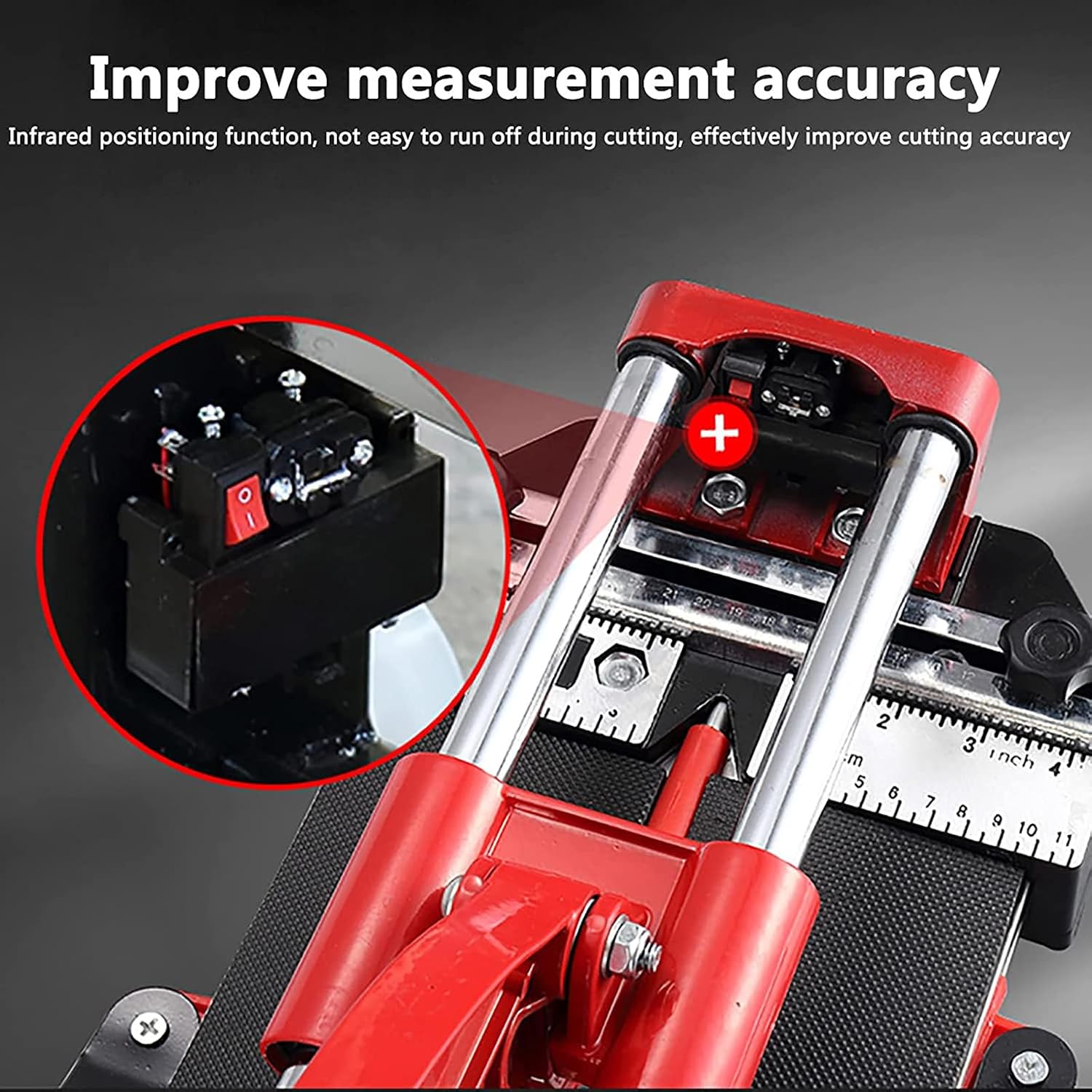 JOSBY Tile Cutter, 300mm-1000mm Cutting Machine Straight Edge Accurate Measurement Guide, Laser Guide All-Steel Frame, Precision Cutting Porcelain for Ceramic Floor Tiles