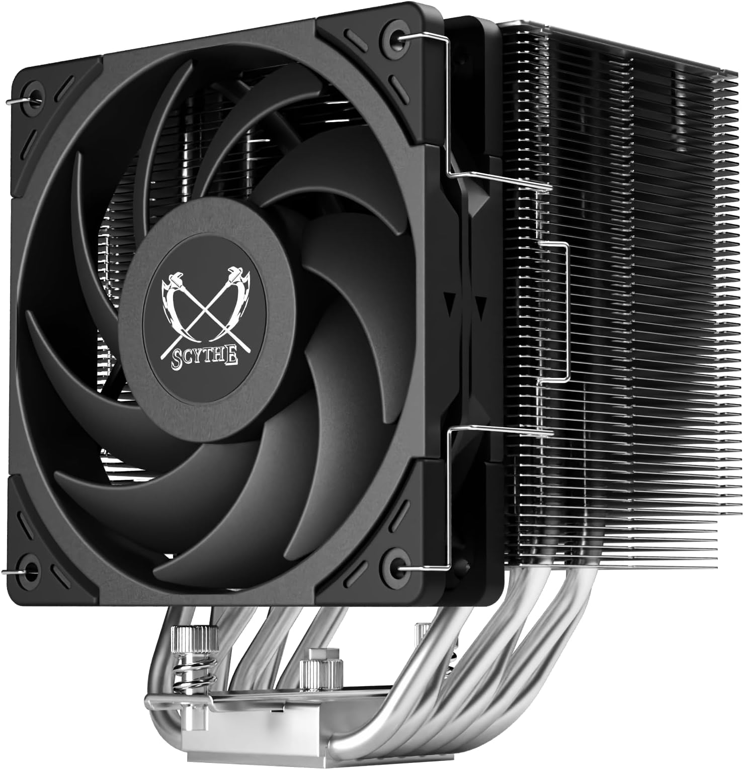 Mugen 6 CPU Air Cooler, Intel LGA1700, LGA1151, AMD AM5, AM4 Support,120mm, Single Tower, Aluminium Top Cover (Scythe Mugen 6)