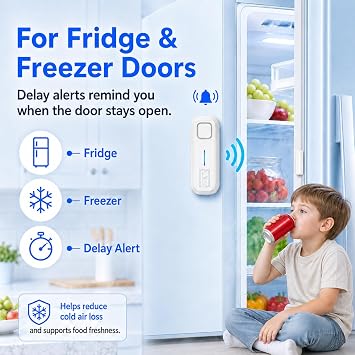 SANJIE Door Alarms When Opened with Instant & Delayed Alerts 1 PACK