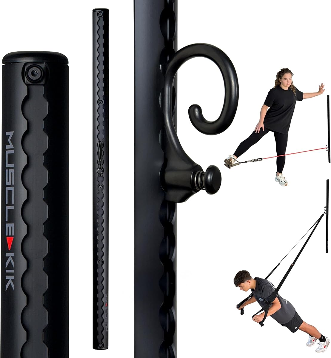 Aluminum Wall-Mounted Anchor Fitness System - Adjustable, Multi-Functional, Space Saving Home Gym Solution for Strength Training, Workout Goals | 100+ Exercises, Easy Installation, 300lbs Capacity