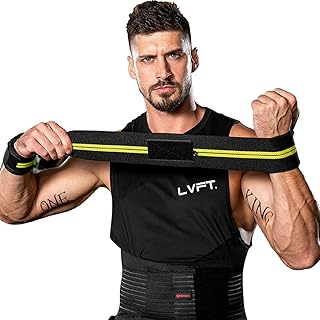 Wrist Brace (pair) for Men and Women Wrist Wraps - Weight Lifting, Cross Training, Xfit, Powerlifting - Wrist Support Sleeves Fits Both Hands for Weight Lifting and Strength Training (Black ï¼† Yellow)