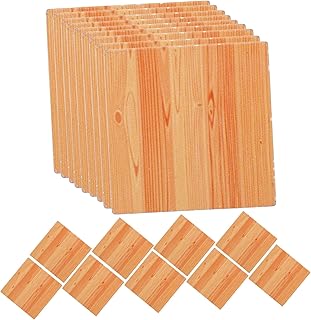 Totority 18 Pçs Acessórios Para Casa De Chão De Casa De Bonecas Mini Adesivos Decoração De Madeira Piso De Mini Casa Pequenas Tábuas De Chão 112 Móveis De Cozinha Madeira Em Miniatura