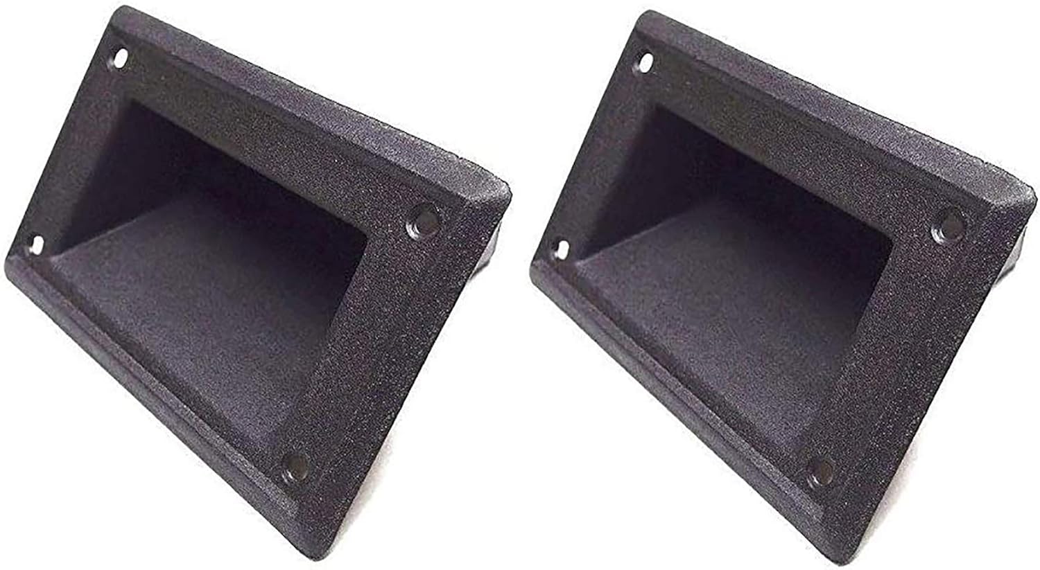 MIYAKO Recessed Speaker Handle Pocket Style 4" x 3.5" for Speaker Box Cabinet - Long Lasting Heavy Duty Black ABS Plastic Construction Lift Heavy Items Without the Worry of Braking them 1 Pair (2 PCS) : Electronics