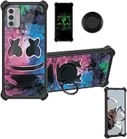 Vista 14 de Blu Studio Mini 2023 - Funda compatible con Blu Studio Mini 2023 [PC duro + silicona suave] [soporte de anillo] [efecto luminoso] YGH-BQ